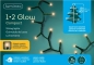 Preview: 1-2-Glow-LED-Kette-fuer-150cm-Baum-klassisch-warm-mit-timer-und-dimmer