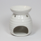 Preview: duftlampe-keramik-ringe-weiss-12cm-hoch