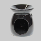 Preview: duftlampe-keramik-schwarz-10cm-hoch