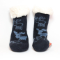 Preview: 2-kinder-huettensocken-dunkelblau-abs-sohle-hirsch-motive