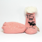 Preview: 2-kinder-huettensocken-orange-abs-sohle-hirsch-motive