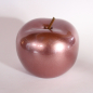 Preview: deko-keramik-apfel-metallic-rosenholz-12cm