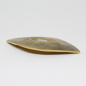 Preview: kerzenteller-blattform-messing-goldfarben-14x8cm