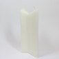 Preview: kerzenrohling-zwei-dreiecke-weiss-22x12x4,5cm