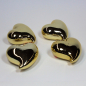 Preview: kunststoff-herz-gold-gläenzend-4er-Set-9c
