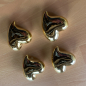 Preview: kunststoff-herz-gold-gläenzend-4er-Set-9c