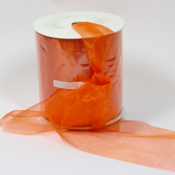 Deko-Organzaband-orange-100mm-rolle-mit-50m