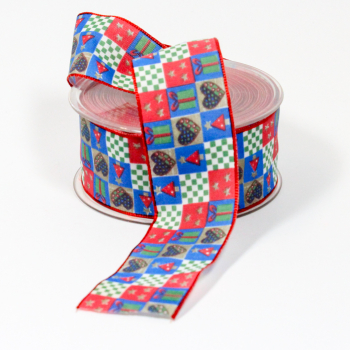 Deko-Band-weihnachtsquadrate-bunt-40mm-drahtkanten-rolle-mit-20m