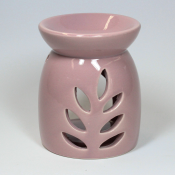 duftlampe-keramik-blaetter-rosa-12cm-hoch