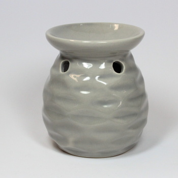 duftlampe-keramik-wellen-taupe-12cm-hoch