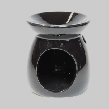 Preview: duftlampe-keramik-schwarz-10cm-hoch