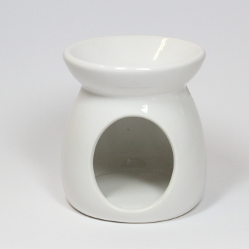 Preview: duftlampe-keramik-weiss-10cm-hoch