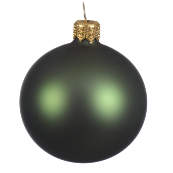 uni-glaskugel-piniengruen-matt-6-cm-6-stueck