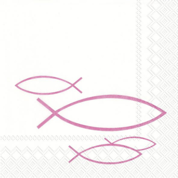 papier-cocktail-serviette-peaceful-fish-pink-von-ihr-pakung-mit-20-stueck