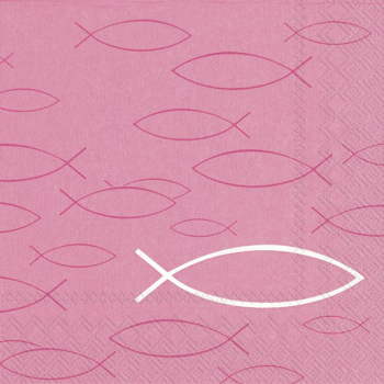 papier-lunch-serviette-peaceful-fish-pink-von-ihr-pakung-mit-20-stueck