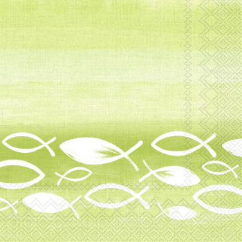 papier-lunch-serviette-joyful-fish-light-green-von-ihr-pakung-mit-20-stueck