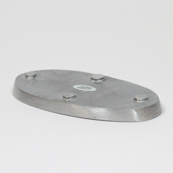 Preview: kerzenteller-aluminium-silberfarben-12x6cm