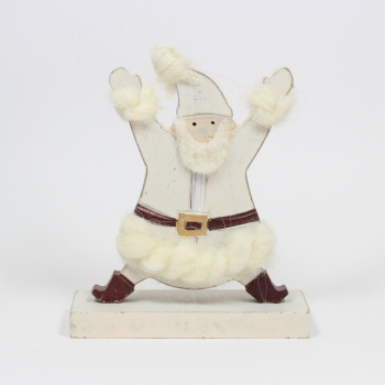 Preview: kleiner-weihnachtsmann-beige-aus-set-13-cm