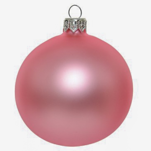 uni-glaskugel-lippenstiftrosa-matt-8cm-6-stueck