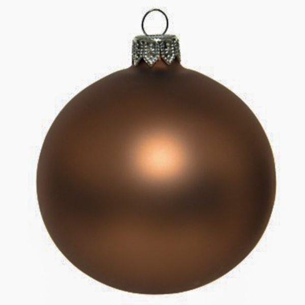 uni-glaskugel-walnuss-matt-6cm-6-stueck