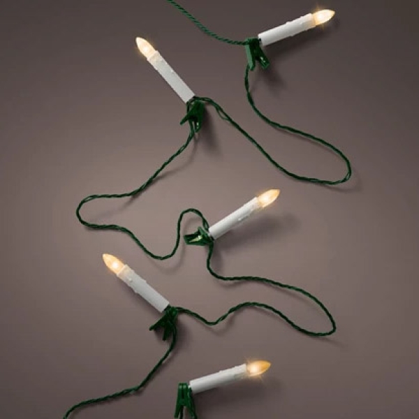 LED-Kerzenlichterkette-30-Lichter-gruenes-Kabel-40cm-Abstand-fuer-innen-und-aussen
