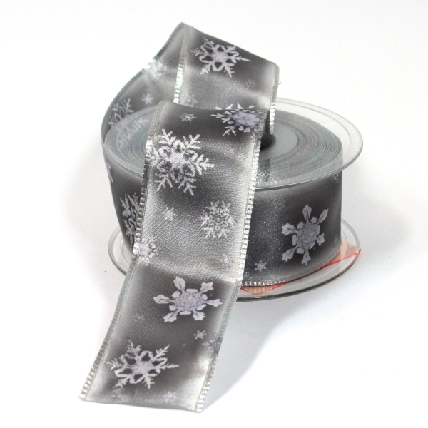 Deko-Band-Eisblumen-silbergrau-40mm-drahtkanten-rolle-mit-10m
