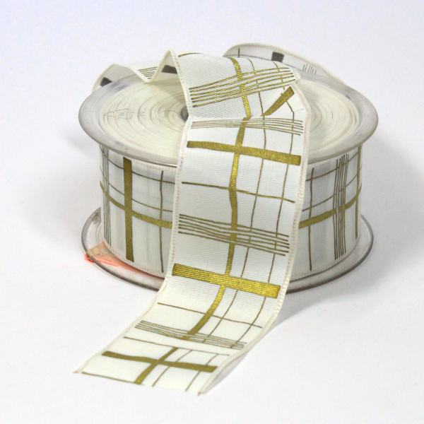 Deko-Band-Rechtecke-weiss-gold-40mm-drahtkanten-rolle-mit-20m