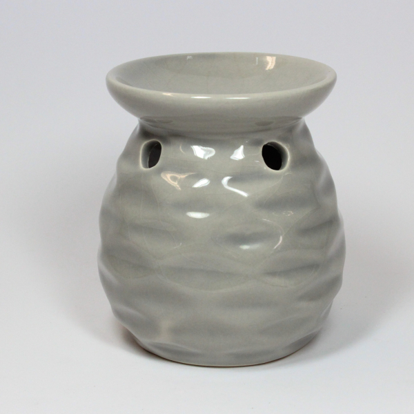 duftlampe-keramik-wellen-taupe-12cm-hoch