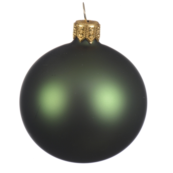 uni-glaskugel-piniengruen-matt-8-cm-6-stueck