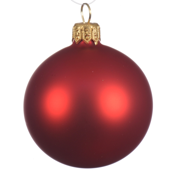 uni-glaskugel-weihnachtsrot-matt-10-cm-4-stueck