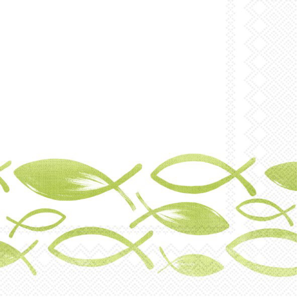 papier-cocktail-serviette-joyful-fish-light-green-von-ihr-pakung-mit-20-stueck