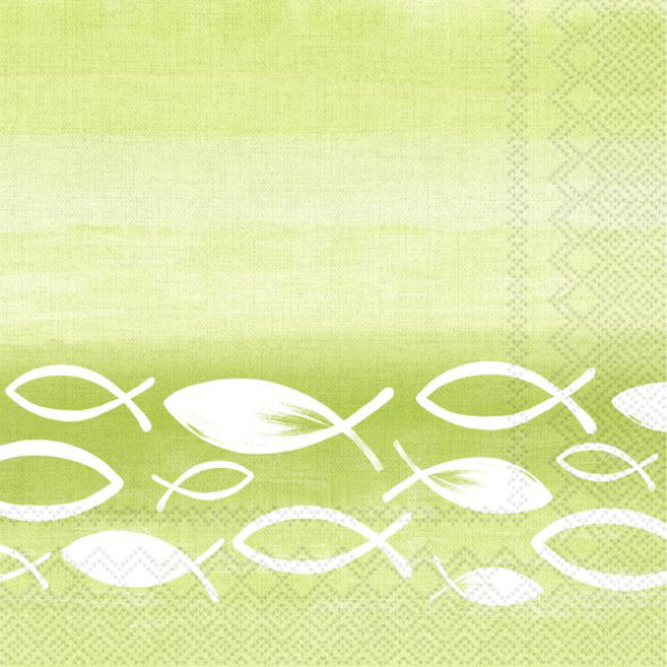 papier-lunch-serviette-joyful-fish-light-green-von-ihr-pakung-mit-20-stueck